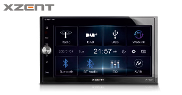 XZENT X-107 – 2-DIN Infotainer / Autoradio mit DAB+, USB, WebLink 2.0 und Bluetooth